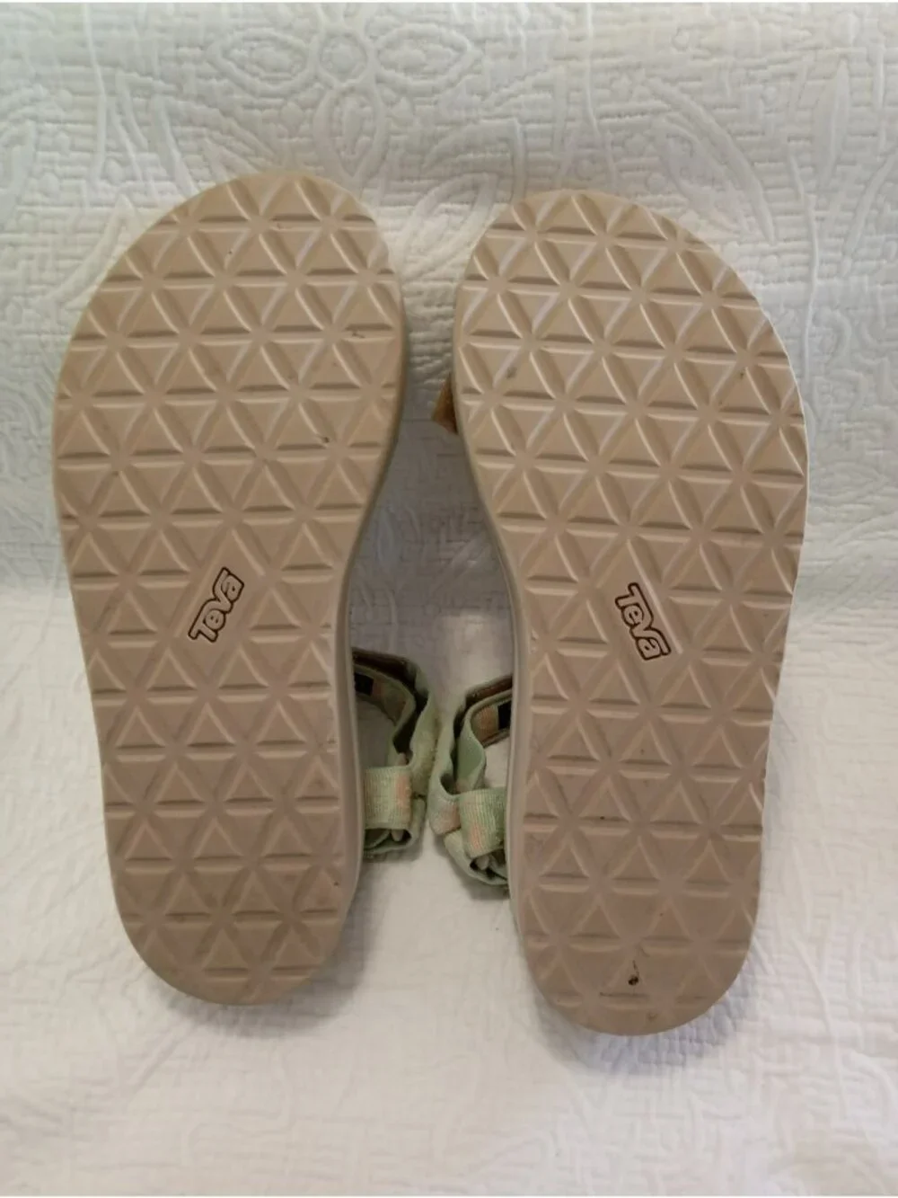 Teva Womens Platform Sport Sandals Pastel Strappy Repreve Size  9